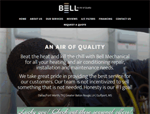 Tablet Screenshot of bellmechanical.com